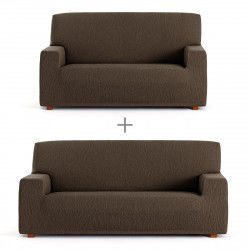Set di copri divano Eysa TROYA Marrone 70 x 110 x 210 cm 2 Pezzi