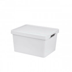 Storage Box with Lid Tontarelli Maya White 16,2 L 36 x 28 x 20 cm