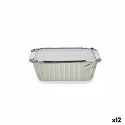 Set of Kitchen Dishes Disposable With lid Aluminium 14,5 x 7,5 x 12,5 cm (12...