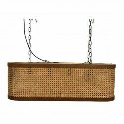 Ceiling Light DKD Home Decor Grille Brown Natural Wood Iron Mango wood 50 W...