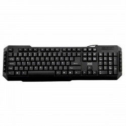 Keyboard 3GO KBDRILEPS2-22 Black Spanish Qwerty