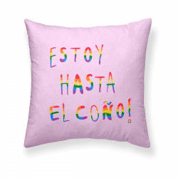Cushion cover Belum Estoy hasta el c*ño Multicolour 50 x 50 cm