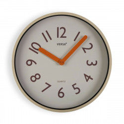 Wall Clock Versa Cream Plastic Quartz 4 x 30 x 30 cm