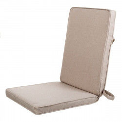 Chair cushion Beige 123 x 48 x 4 cm