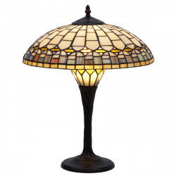 Desk lamp Viro Quarz Amber Zinc 60 W 40 x 56 x 40 cm