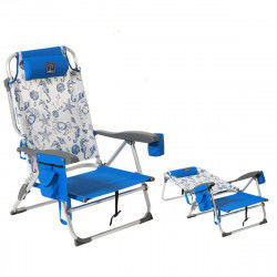 Chaise de Plage Bleu 87 x 51 x 23 cm