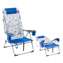 Beach Chair Blue 108 x 47 x 30 cm