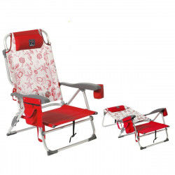 Beach Chair Red 87 x 51 x 23 cm