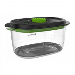 Lunch box Foodsaver FFC022X Black Transparent Plastic 1,2 L