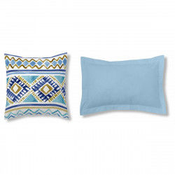 Cushion cover Alexandra House Living Blue 4 Pieces 2 Units