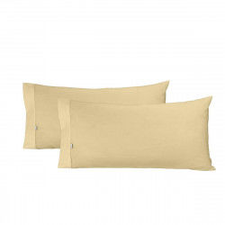 Pillowcase Alexandra House Living Light brown 45 x 90 cm (2 Units)