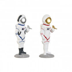 Decorative Figure Home ESPRIT Blue White Red Silver Lady Astronaut 10 x 11 x...