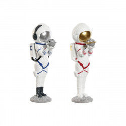 Decorative Figure Home ESPRIT Blue White Red Golden Lady Astronaut 11 x 7 x...
