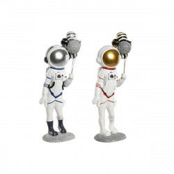 Dekorativ figur Home ESPRIT Blå Hvid Rød Dame Astronaut kvinde 16 x 12 x 41...