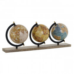 Globe terrestre Home ESPRIT Multicouleur PVC Bois de manguier 50 x 12 x 19 cm