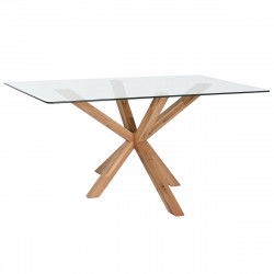 Spisebord Home ESPRIT Hrast Hærdet glas 160 x 90 x 75 cm