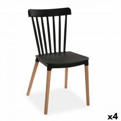 Chair Versa Black 52,5 x 80 x 43 cm (4 Units)