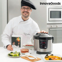 Smart InnovaGoods Smart Cook Robot with Recipe Book 4 L 800W Black Steel