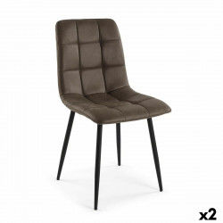 Chair Versa Aventia Dark brown 59 x 87 x 47 cm (2 Units)