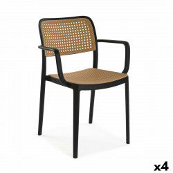 Chair Versa Venus Black 58 x 81,5 x 55 cm (4 Units)