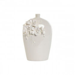 Vase Home ESPRIT Hvid Stentøj Traditionel 14,5 x 6 x 22 cm