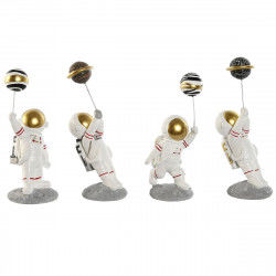 Dekorativ figur Home ESPRIT Hvid Gylden Astronaut kvinde 10,5 x 10,5 x 25 cm...