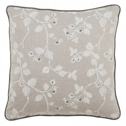 Cushion Grey Flowers 60 x 60 cm Squared