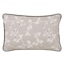 Cushion Grey Flowers 60 x 40 cm