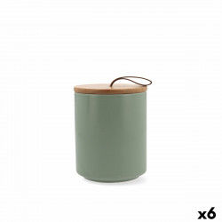 Beholder Quid Ozon Grøn Keramik Ark 10,4 x 13 cm (6 enheder)