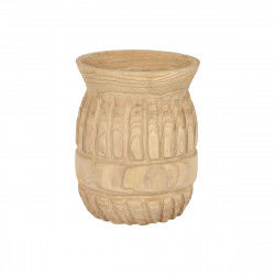 Vase Home ESPRIT Natural Paolownia wood 28 x 28 x 36 cm