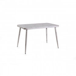 Dining Table Home ESPRIT White Aluminium 120 x 75 x 75 cm