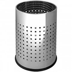Cubo de basura Q-Connect KF15147 Gris Metal 20 L