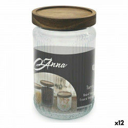 Jar Anna Glass 950 ml 10 x 16 cm (12 Units)