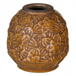 Vase Brown Ceramic 16,5 x 16,5 x 16 cm