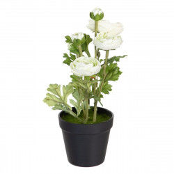 Dekorativ plante Polyester Polyetylen Jern Blomst 12,5 x 12,5 x 37 cm