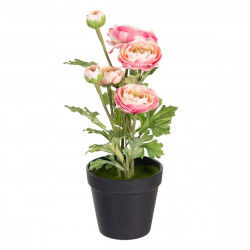 Decorative Plant Polyester Polyethylene Iron Flower 12,5 x 12,5 x 37 cm