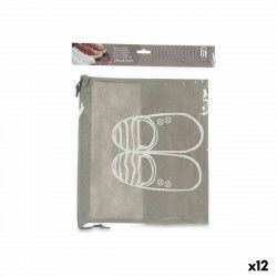 Shoe racks Grey PVC 29 x 43 cm Cloth (12 Units)