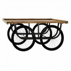 Cart DKD Home Decor Black Iron Fir (160 x 80 x 75 cm)