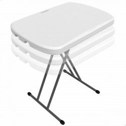 Folding Table Lifetime 66 x 71 x 46 cm White Steel HDPE
