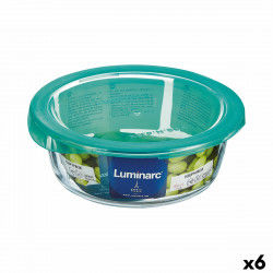 Round Lunch Box with Lid Luminarc Keep'n Lagon 920 ml 15,6 x 6,6 cm Turquoise...