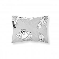 Pillowcase Looney Tunes White Black Multicolour 50x80cm 50 x 80 cm 100% cotton