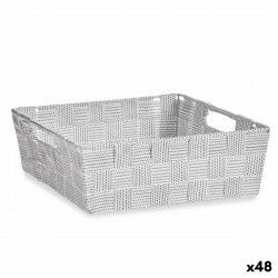 Multi-purpose basket White Cloth 3 L 23 x 8 x 27 cm (48 Units)