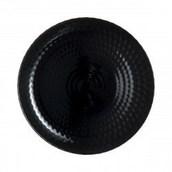 Flat plate Luminarc Pampille Black Glass (25 cm)